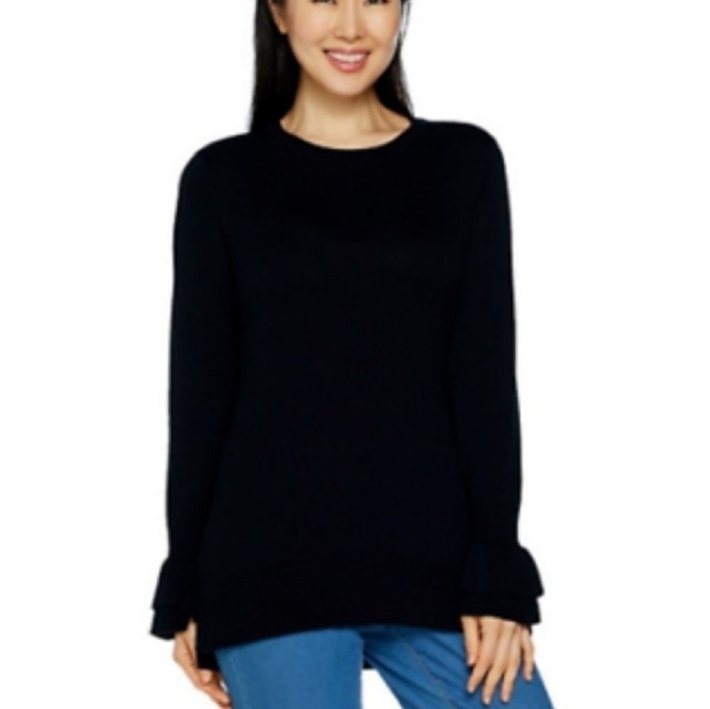 💚 Isaac Mizrahi Live light weight sweater